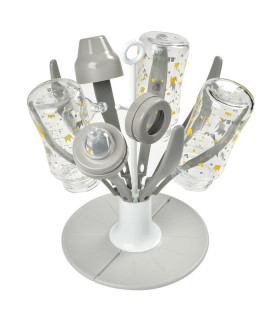 Escurre Biberones Flower Gris