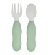 Set de 2 cubiertos de acero inoxidable en verde