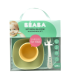 Set vajilla silicona 4 piezas - amarillo