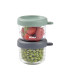 Pack de 2 tarritos cristal 150 ml gris/verde