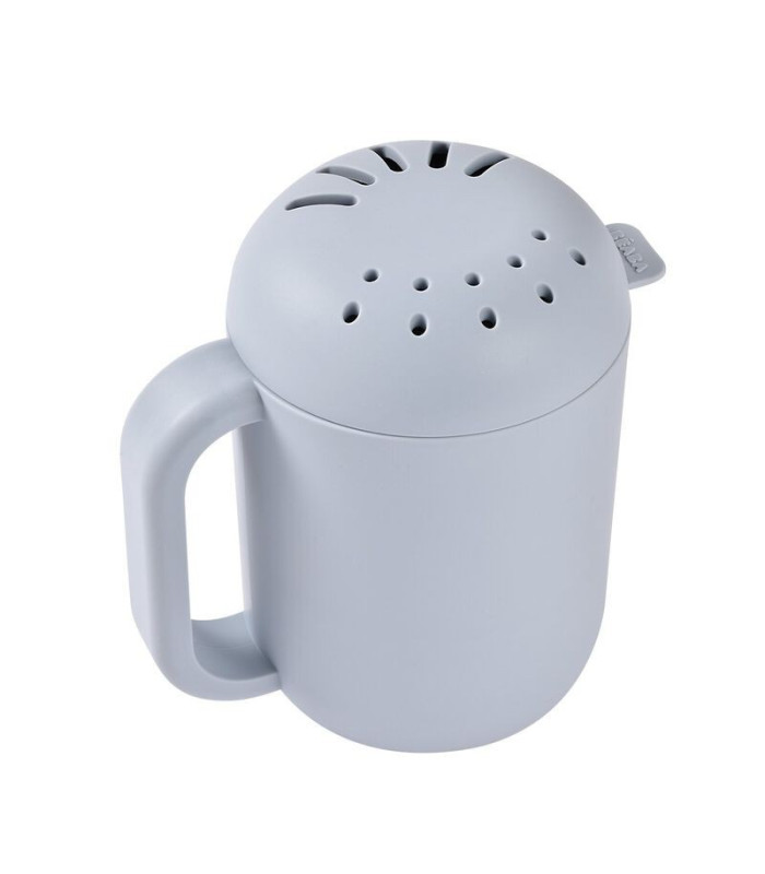 Jarrita de baño enjuague silicona - azul