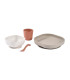 Set vajilla silicona 4 piezas terracotta