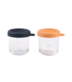 Pack de 2 tarritos cristal 250ml azul/sunrise