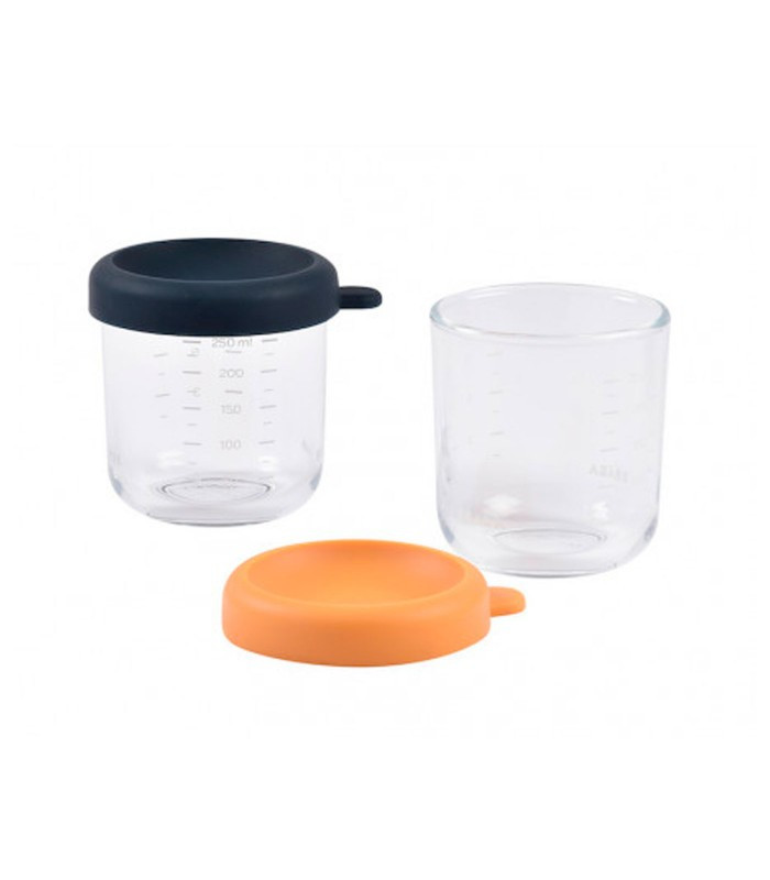 Pack de 2 tarritos cristal 250ml azul/sunrise