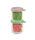 Tarros de cristal Béaba 250ml pack 2ud Gris/Verde