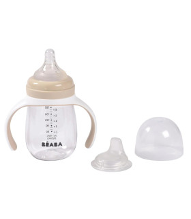 Biberón de aprendizaje 2 en 1 BEABA – Taza evolutiva 210 ml desde 4 meses