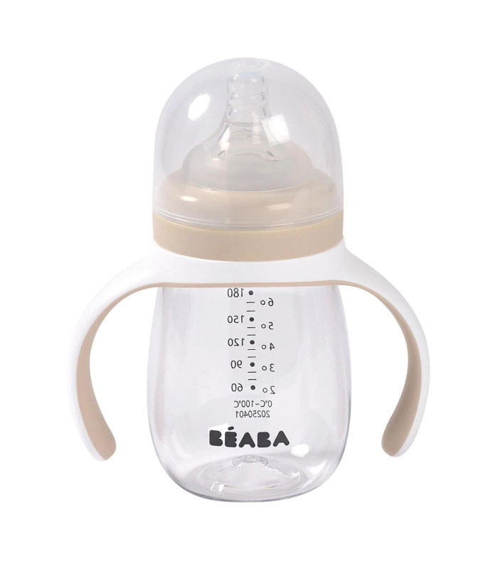 Biberón de aprendizaje 2 en 1 BEABA – Taza evolutiva 210 ml desde 4 meses