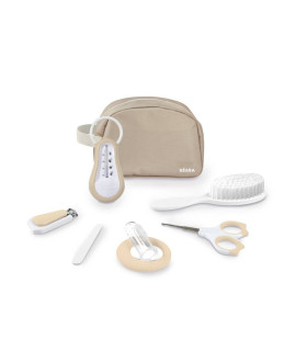 Neceser de Baño 7 Accesorios Beige – Higiene del bebé desde nacimiento