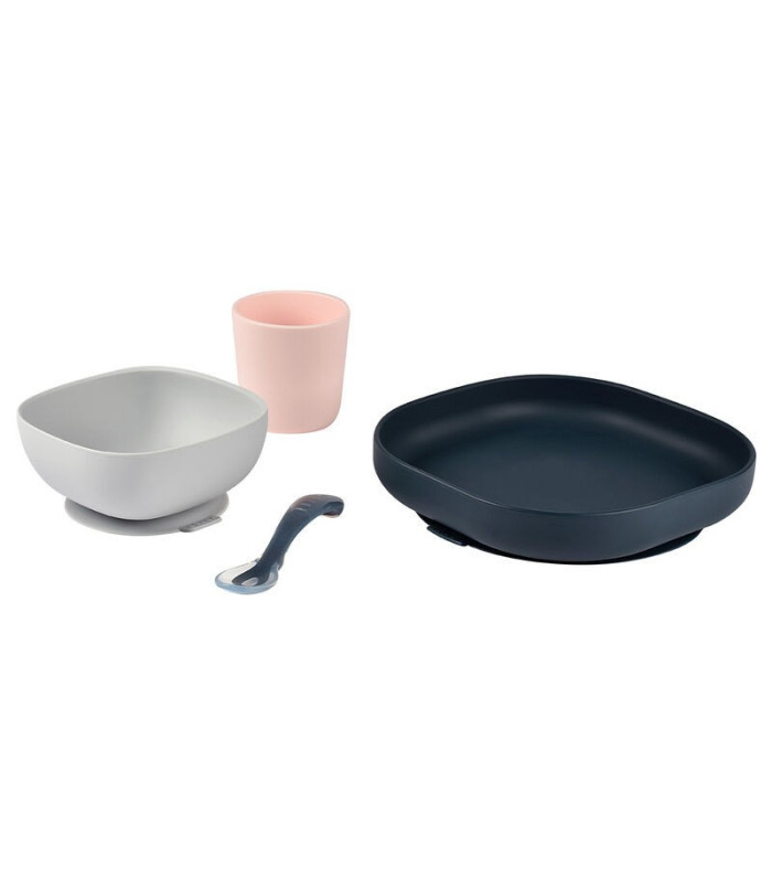 Set vajilla silicona 4 piezas - Night blue
