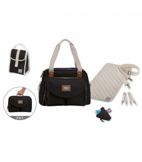 Bolso cambiador Ginebra II smart color negro