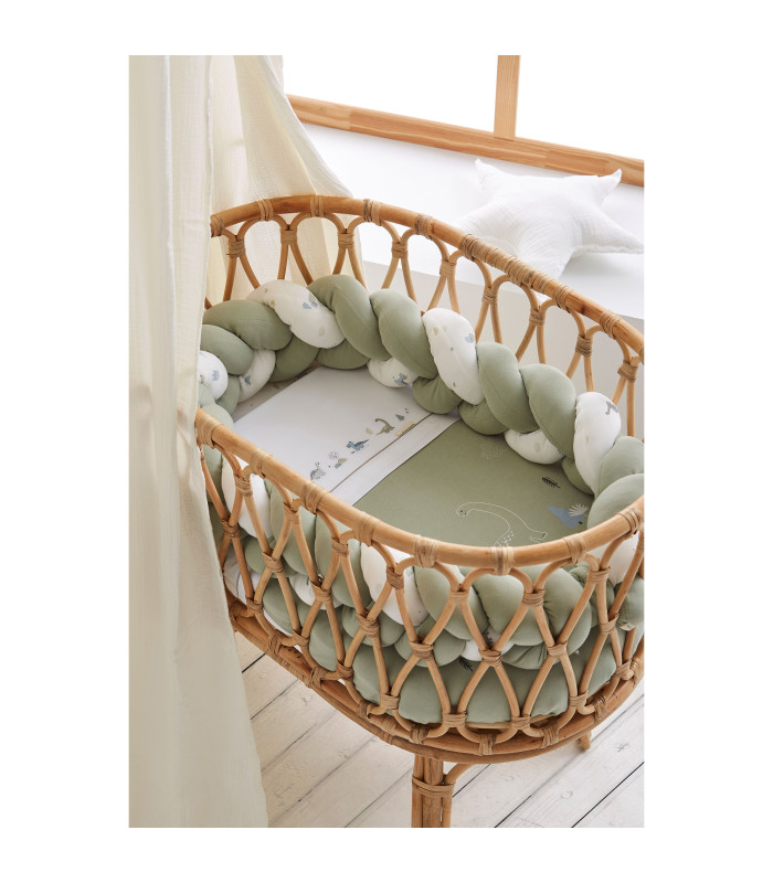 Protector de cuna trenza Trex 230 cm · Bimbidreams