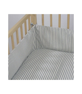 Protector cuna reversible Praliné Walking Mum