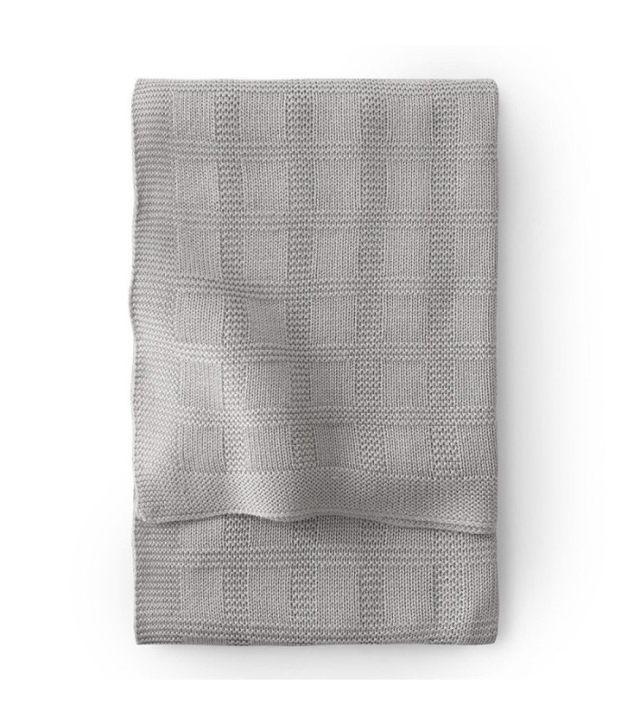 Manta Punto Bamboo Squares Grey