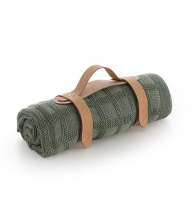 Manta Punto Bamboo Squares Olive