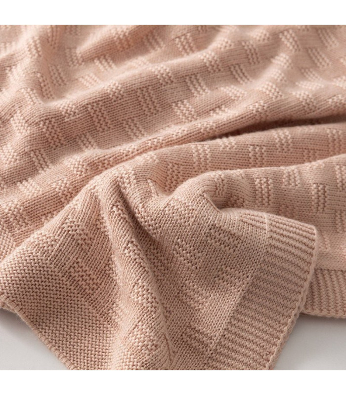 Manta Punto Bamboo Trama Blush