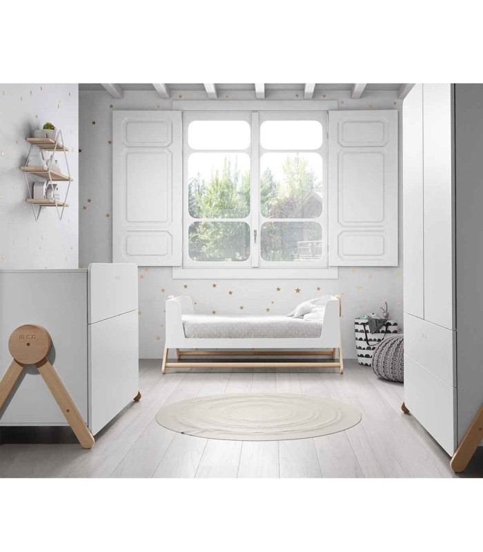 Cómoda Co-1836 Swing Blanco/Madera