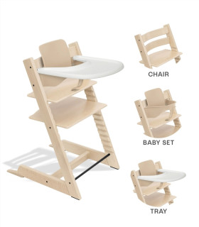 Pack Stokke Tripp Trapp + Baby Set + Bandeja