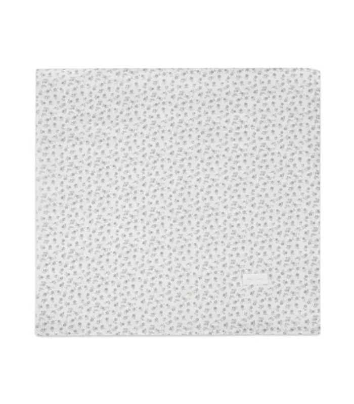 Muselina Little Bloom flor gris
