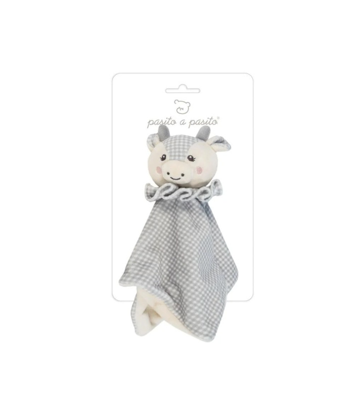 Doudou Vaquita Little Bloom Gris