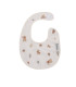 Babero Bebé Velcro Redondo Senda Beige