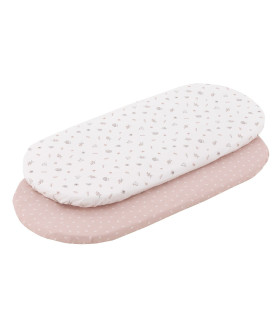 Bajera Moisés Carro Pack 2 Calma Rosa Cambrass