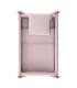 MINICUNA TIJERA MADERA UNIC ROSA/NATURAL 55x87x74 CM