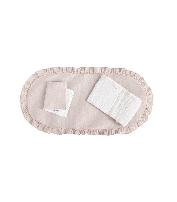 Pack Colchoneta de Capazo Cloe Rosa · Cambrass