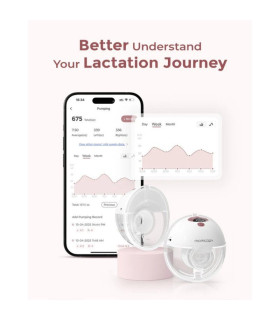 Momcozy M5 Smart — Sacaleches doble Gris