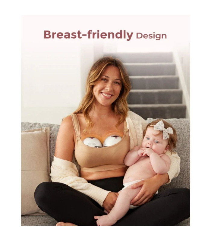 Momcozy M5 Smart — Sacaleches doble Gris