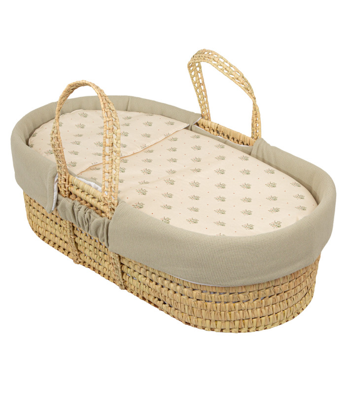 Colcha y almohada para capazo de mimbre Cornelia · Bimbidreams