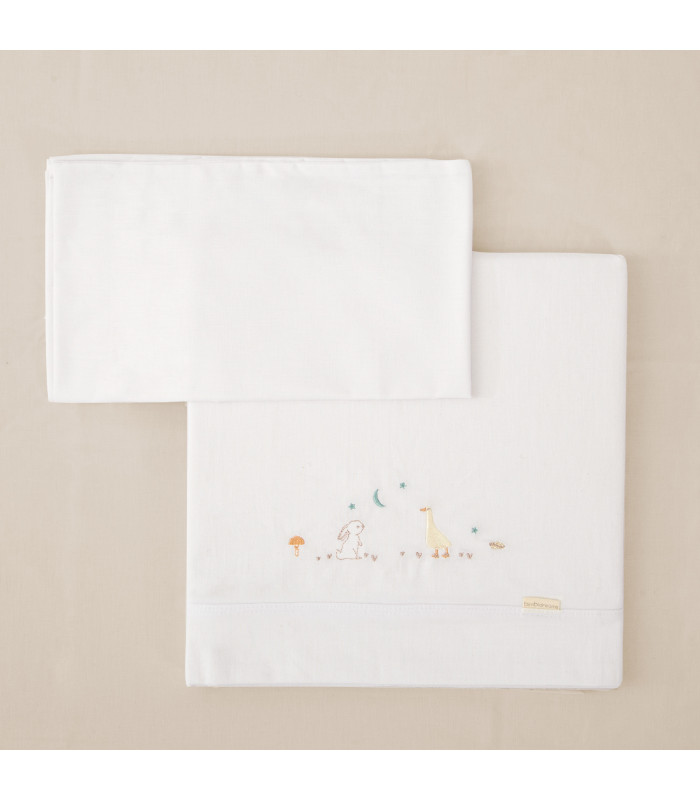 Sábanas Punto Happy Forest Minicuna · Bimbidreams
