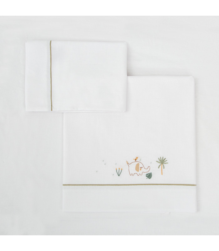 Sábanas Franela Palm Minicuna · Bimbidreams