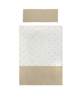 Funda nórdica cuna + Funda almohada Palm · Bimbidreams