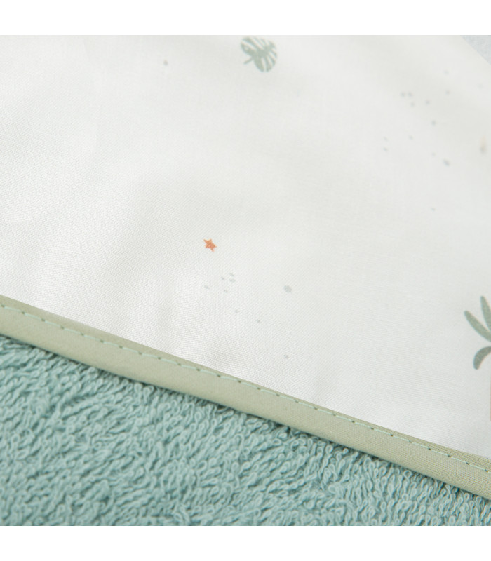 Capa de baño bebé estampada Palm Verde · Bimbidreams