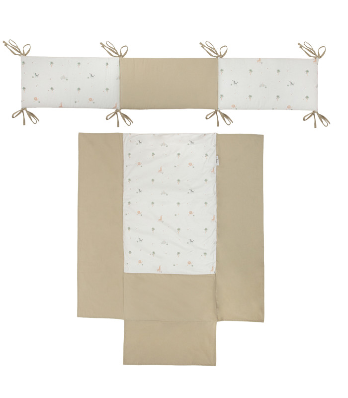 Edredón con protector de cuna Palm · Bimbidreams