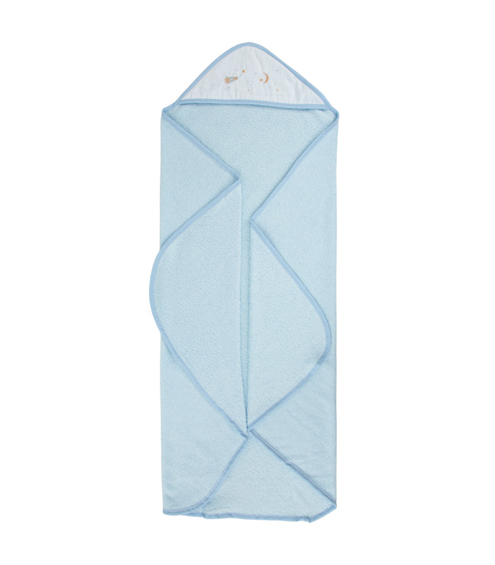 Capa de baño bebé estampada Orbit Azul · Bimbidreams