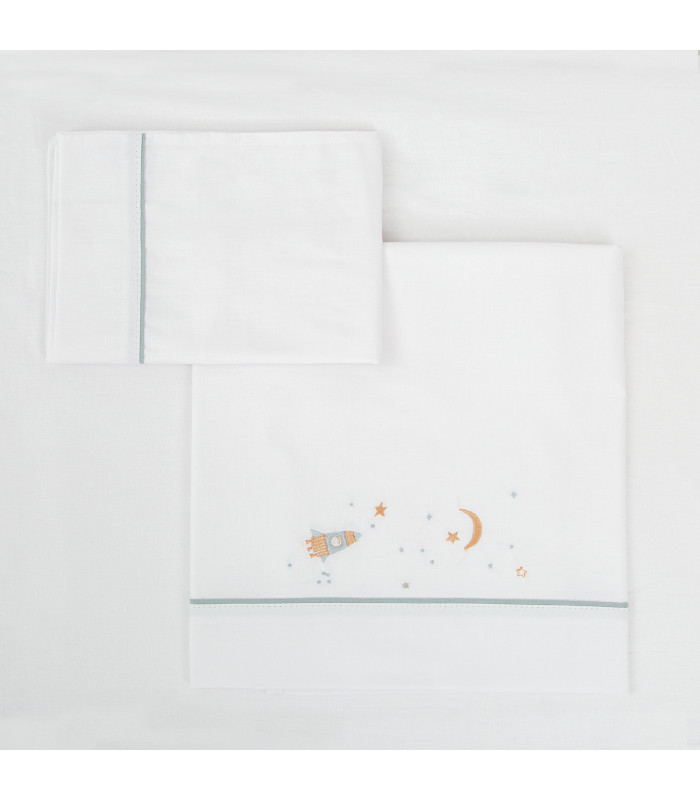 Sábanas Algodón Orbit Cuna · Bimbidreams
