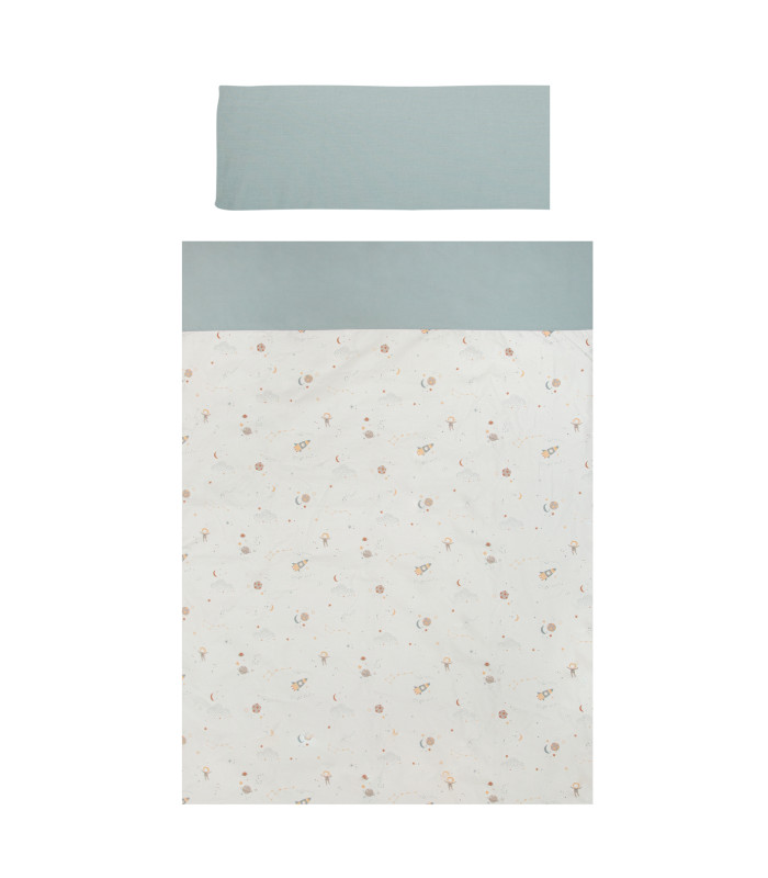 Funda nórdica cuna + Funda almohada Orbit · Bimbidreams