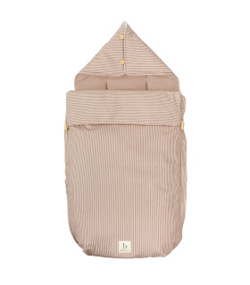 Saco de capazo con capucha Veneto Terracota · Bimbidreams