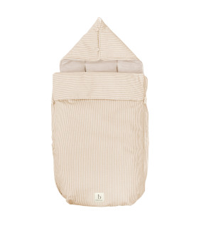 Saco de capazo con capucha Veneto Lino · Bimbidreams
