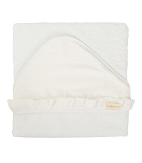 Capa de baño bebé estampada Cloud Blanco · Bimbidreams