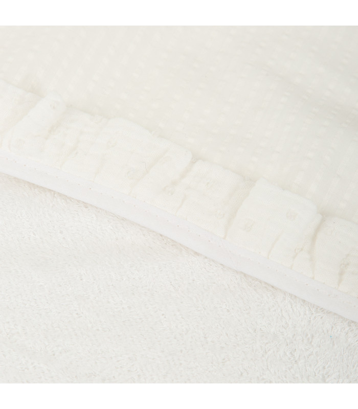 Capa de baño bebé estampada Cloud Blanco · Bimbidreams