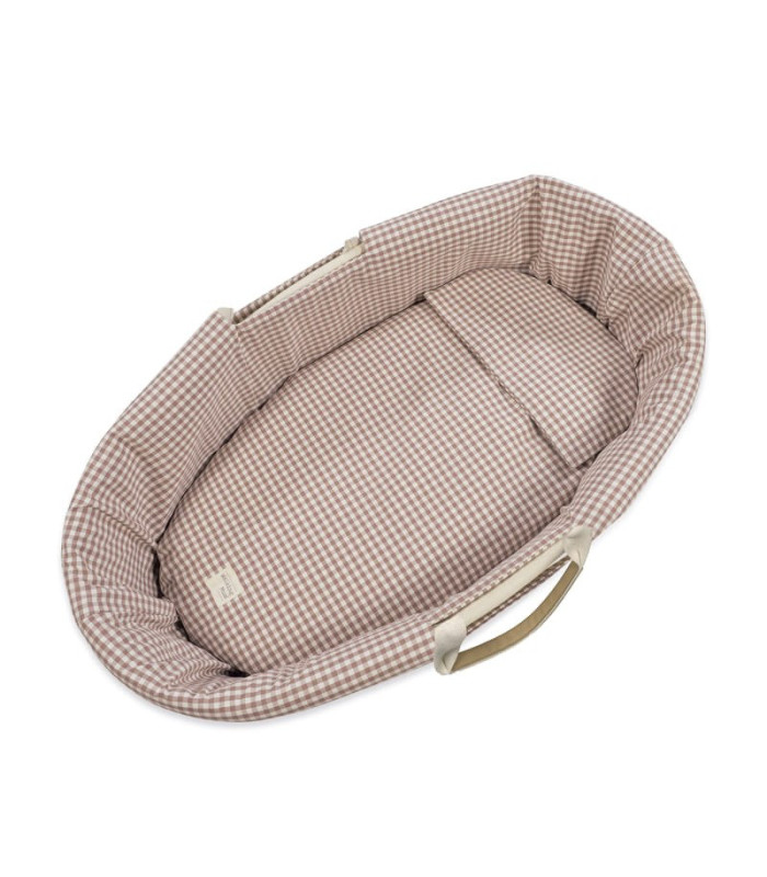 Vestiduras moisés Praliné Vichy/Rayas Moka | Walking Mum