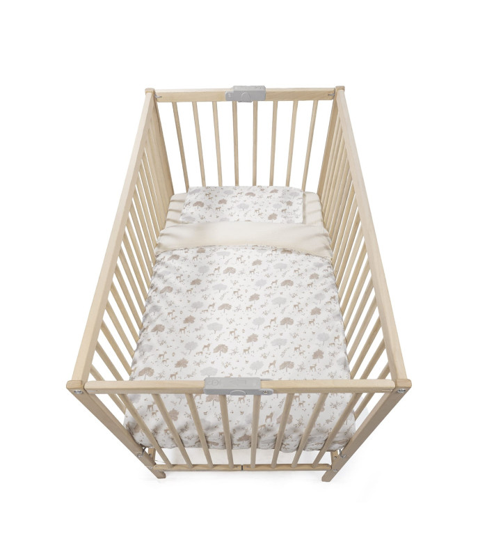 Edredón cuna 120x60 Nara con bajera y almohada | Pasito