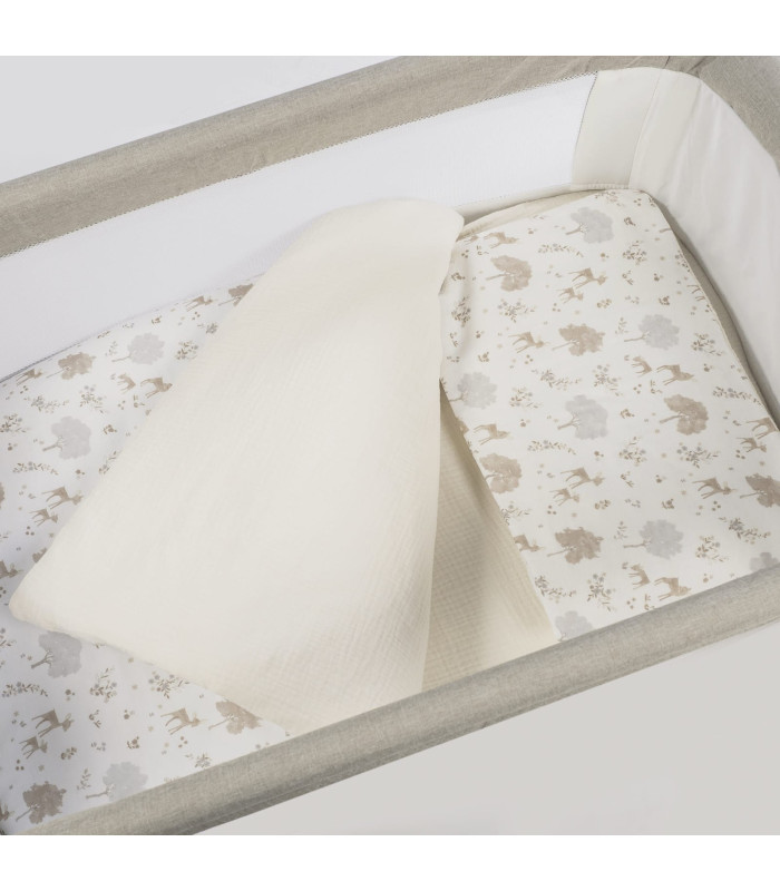 Edredón minicuna 90x50 Nara con bajera y almohada | Pasito