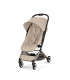Cybex Orfeo Almond Beige, silla de paseo ligera, vista de tres cuartos