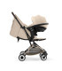 Cybex Orfeo Almond Beige, silla de paseo ligera, con portabebés Cybex acoplado