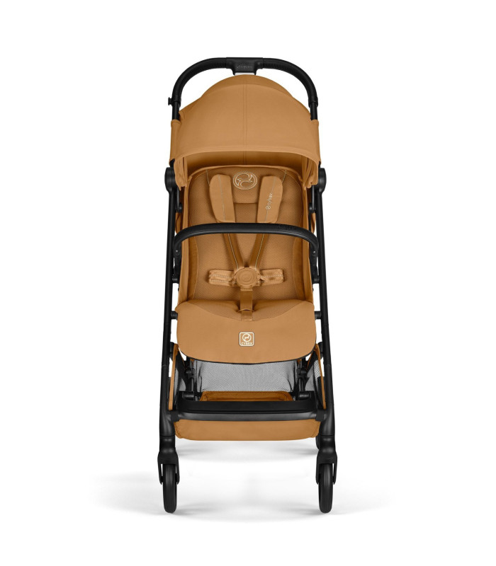 Cybex Beezy Cinnamon Yellow, silla de paseo compacta, vista frontal