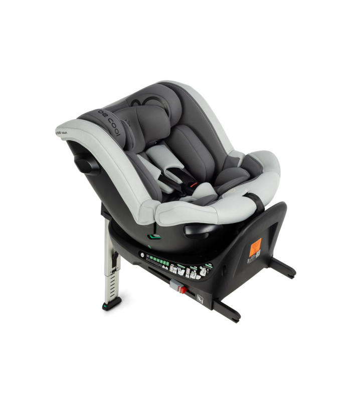 Silla de coche Be Cool Saturn 2 i-Size 40-150 cm giratoria 360 color Be Smoke, disponible en Madrid