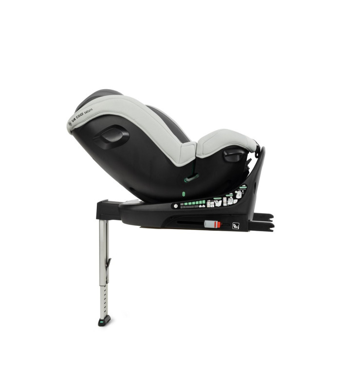 Be Cool Saturn 2 reclinada a contramarcha, vista lateral con pata de apoyo